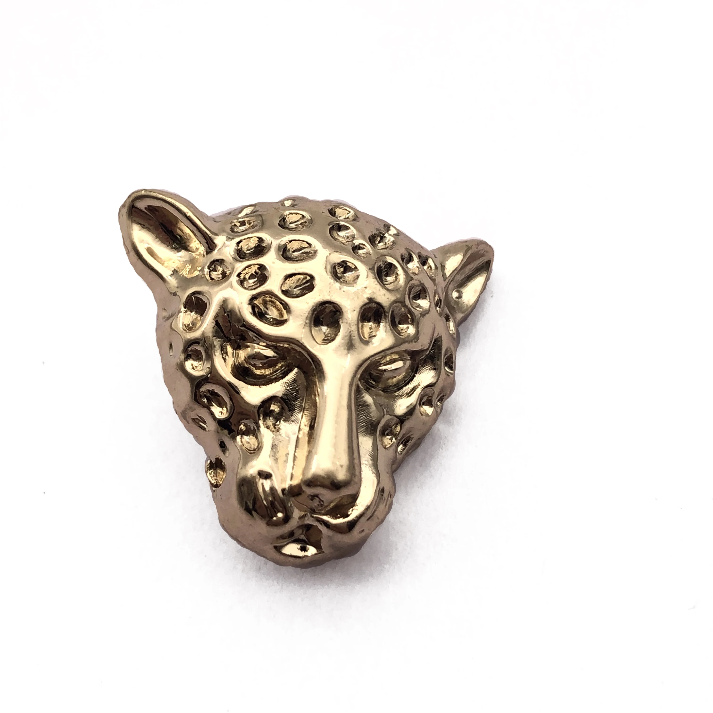 Custom made design Zinc Alloy gold logo embossed metal sewing accessory garment blazer suit coat shank button