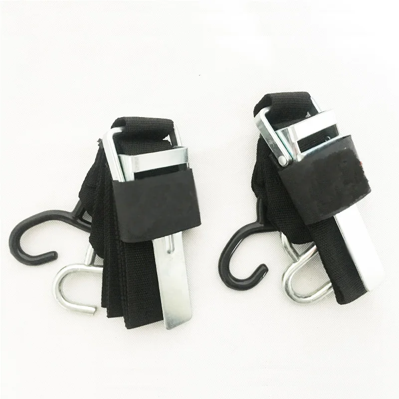 boat Transom Strap 2 x24 inch  T Handle Latch strap with S hooks2x 48 inch