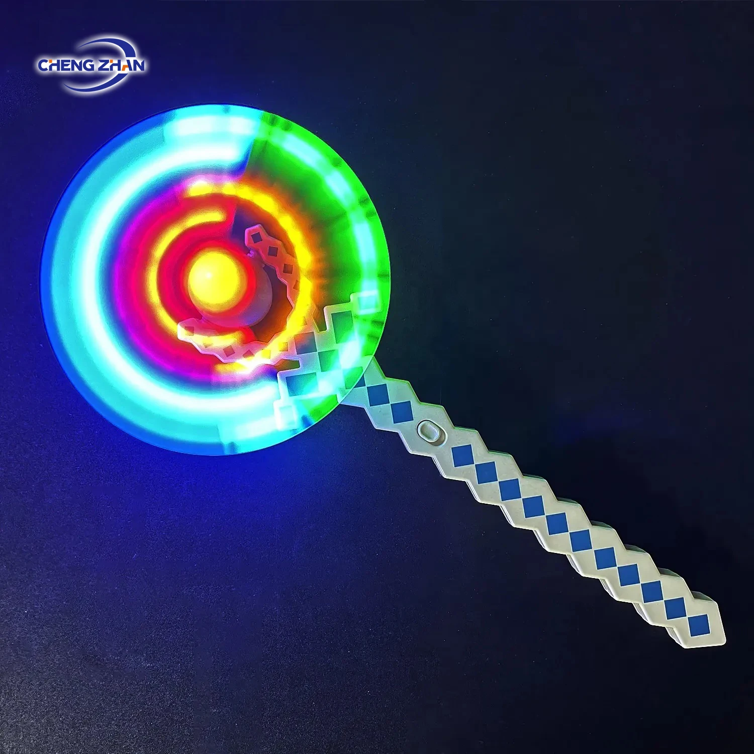 Light up windmill toys 5 light up pixel windmill for kids Spinning Windmill Luminous Toy For Child Gift