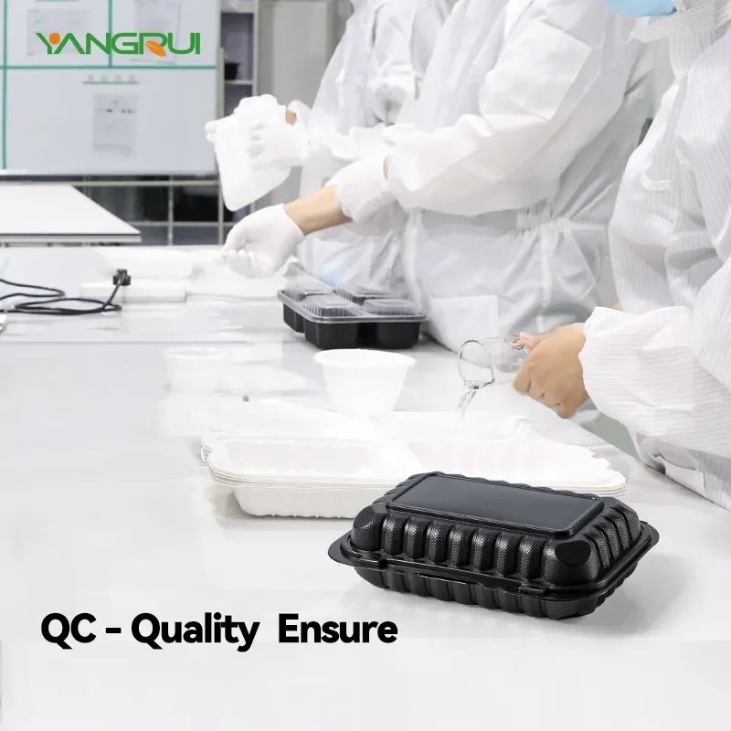 Takeaway Restaurant Microwave Freezer Safe Meal Prep Food Containers Mfpp Plastic Clamshell Burger Lunch Box