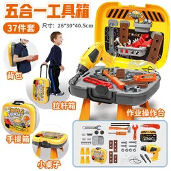 Wholesale Pretend Play Set Plastic Boy Worker Mechanic Box Kit Toy