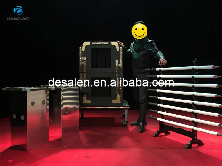 Лидер продаж 2020 профессиональная Световая трубка desalan через человеческое тело большая супер волшебная машина сценические иллюзии