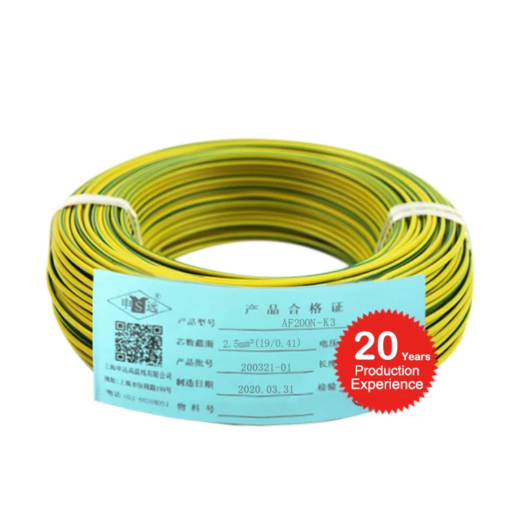 AWM certificate af200 600v 200 degree high temperature  FEP insulated coated electrical wire