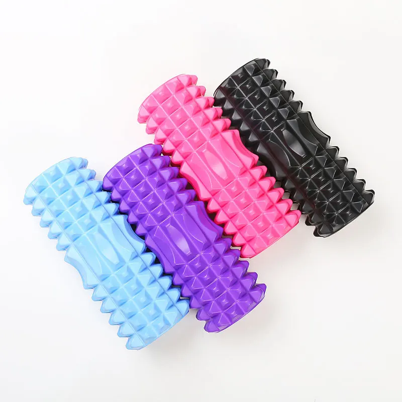 
33cm Wholesale Customized logo high-density round gym massager yoga EVA foam muscle rollers 