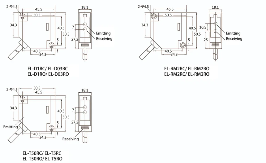 300m Electric Sensor Switch EL-D Relay Automatic Infrared Photoelectric Sensor Switch