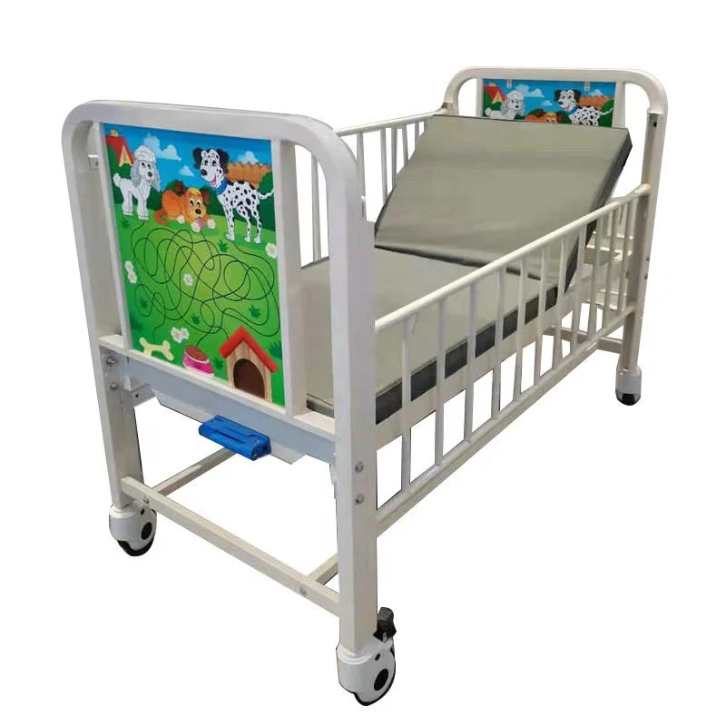 Заводская цена Регулируемая CB-G14 ручная эпоксидная детская койка Больничная мебель с ABS Crank для детей