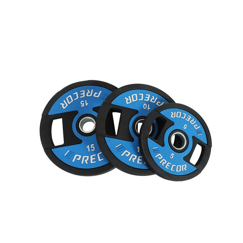 Professional Wholesale Custom Logo gym Weight Lifting Exercise 5-25 KG Set Rubber Blue Barbell Weight Bumper Plates