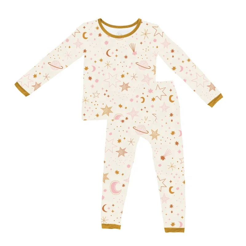 Custom Bamboo Pajamas Baby Checkered Bamboo Pajamas for Kids Boys