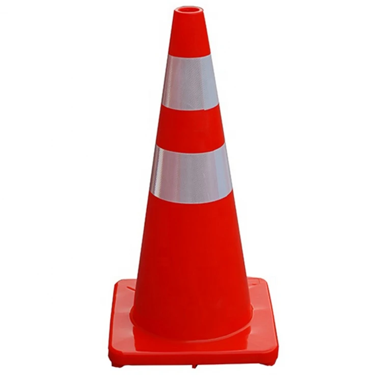 
Polyvinyl Chloride Orange High Visible Reflective Light Traffic Cone Sleeve 