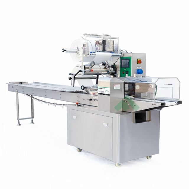 envasadora de flowpack bar cereal candy cookies biscuit chocolate bar pack machin flowpack horizontal