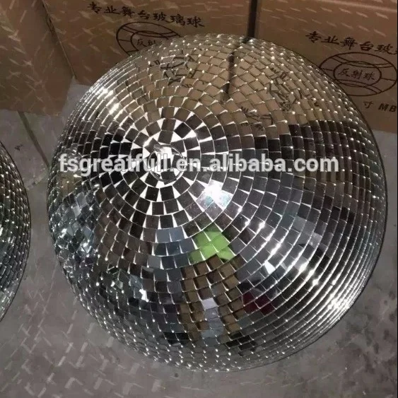 stage lighting lights 8 inch to 72 inch shiny silver color glass party disco light mirror balls