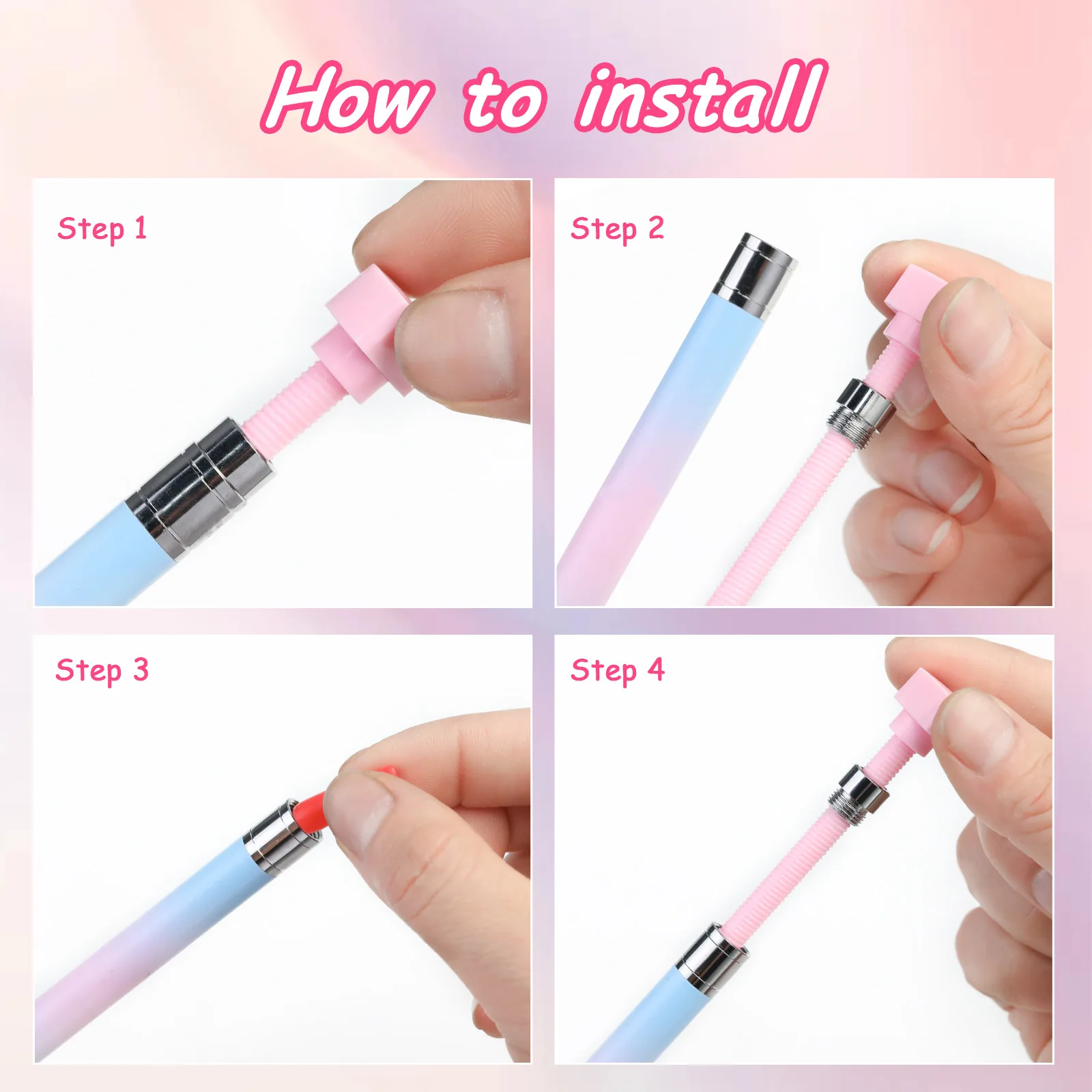 Nail Tool Replacement Wax Wick Sticky Pen Quickly Pick Up Diamond Rhinestone Rotary Wax Dot Pen