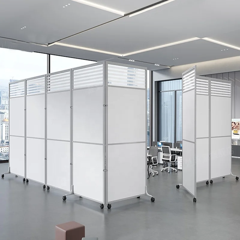 office furniture Foldable office Partition Panel Desk Privacy Divider free standing pvc partition wall