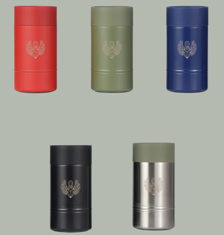 Cooler cup Stainless Steel Double Wall Vacuum Insulated 12oz Cans Cup Cooler Non-tipping Can Cooler Beer cola