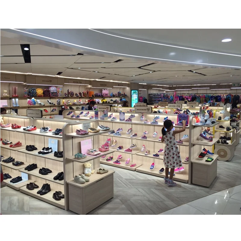 LUX Design Luxury Style Shoes Store Fitout,Shoes Shop Interior,Store Rack For Store