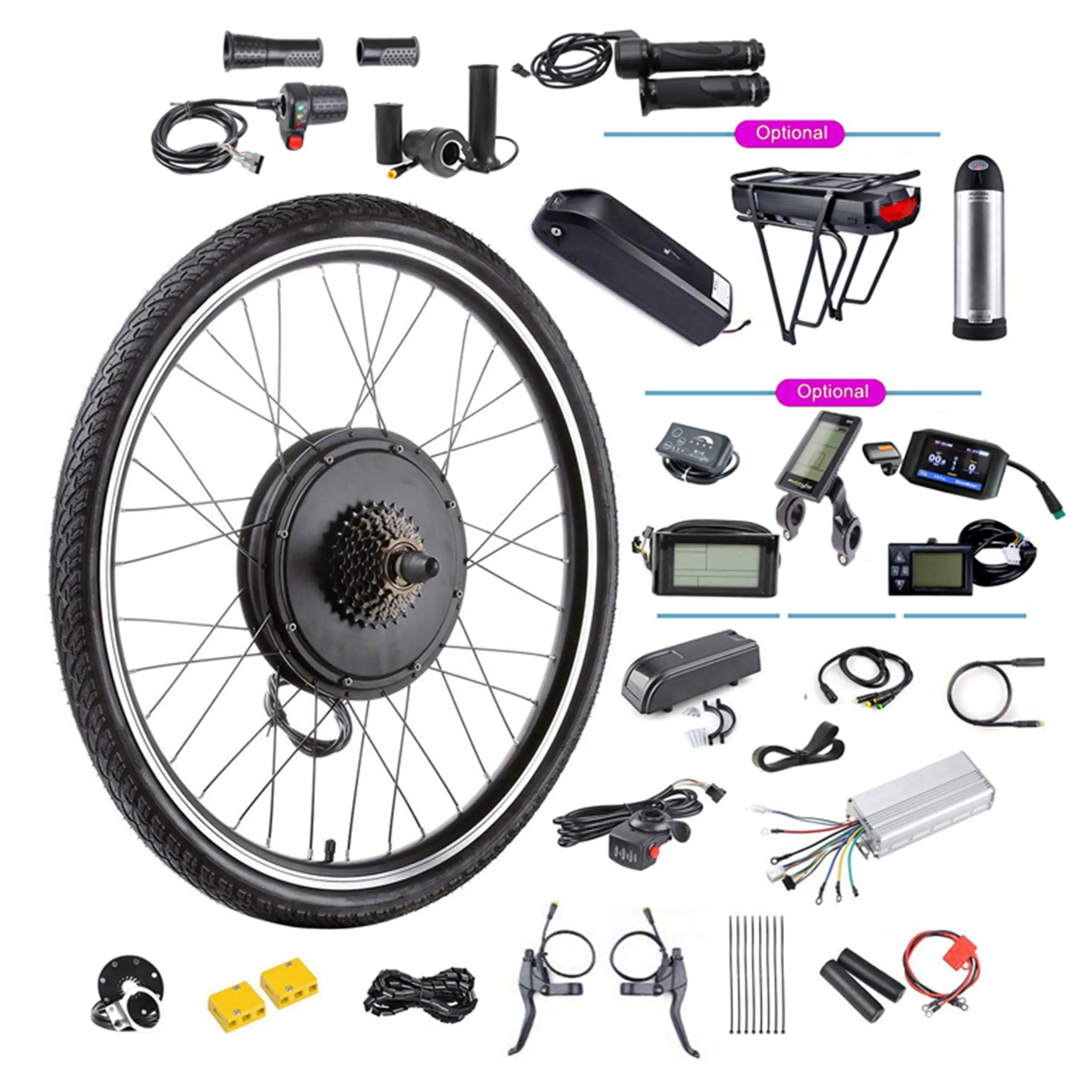 Горячая Распродажа 48V фара для электровелосипеда в Conversion Kit 1000W/1500W электрический велосипед комплект прочие Запчасти