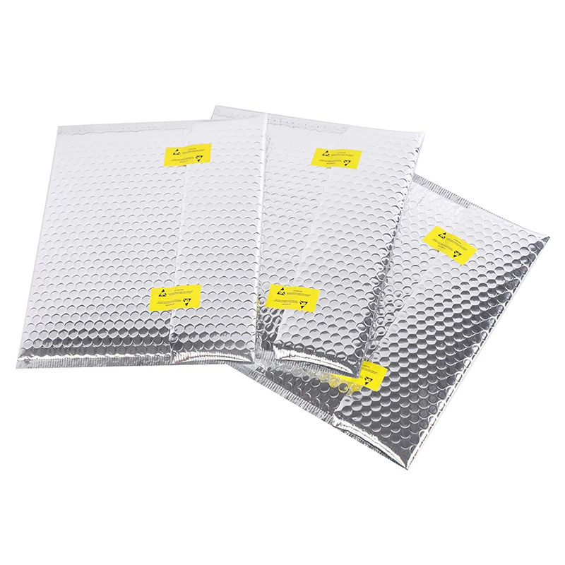 Metallic Foil Silver Poly bubble Mailer Package Plastic Postal Bubble Padded Luxury Shipping Bag