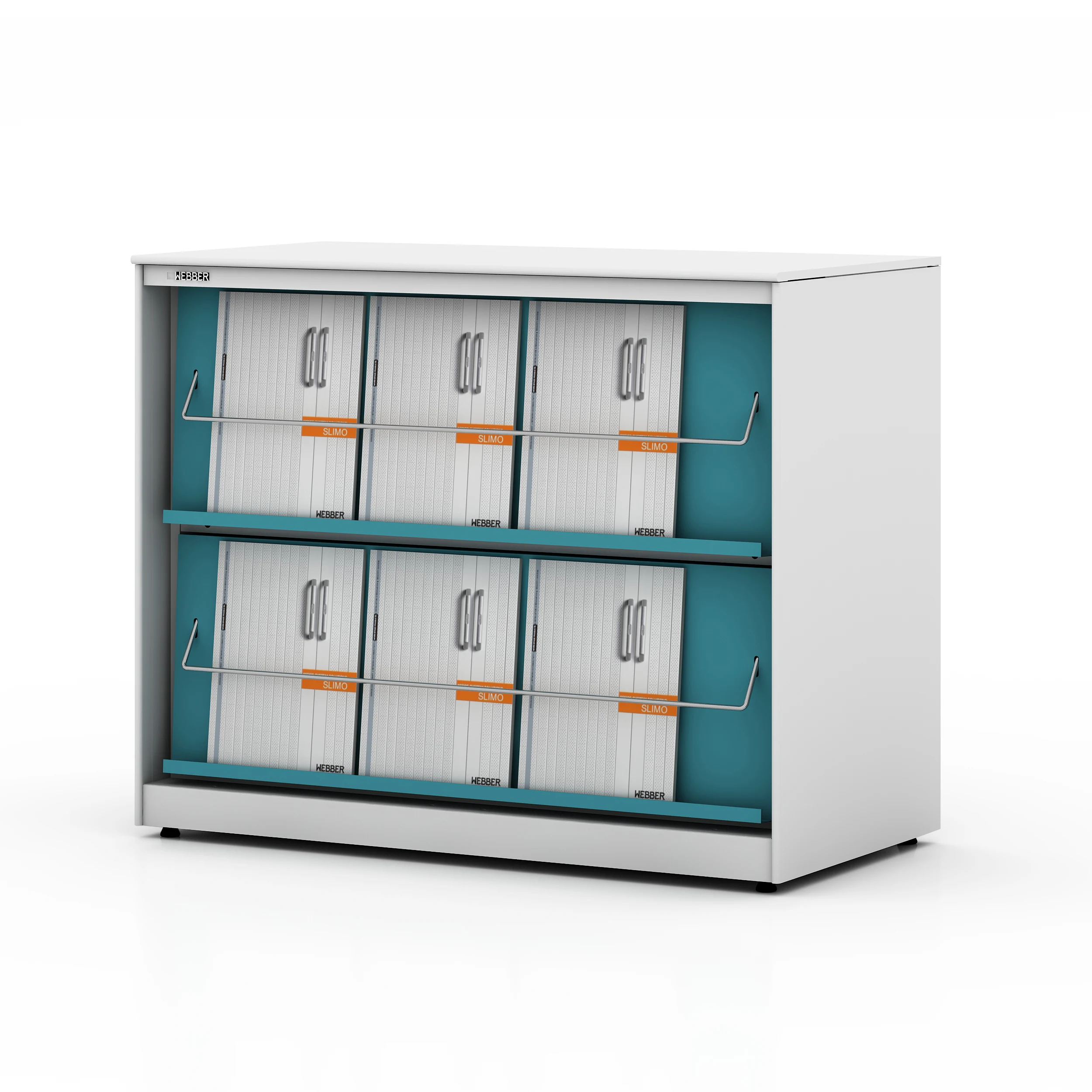 metal magazine display rack