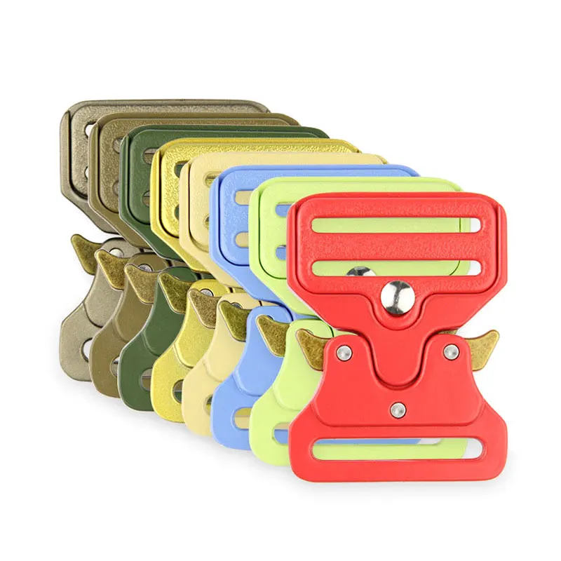 High Quality Adjustable Inner Width 38mm Zinc Alloy Buckles Quick Release Nylon Tactical Belt Buckle