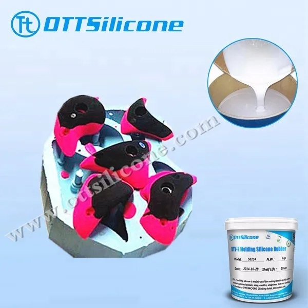 High Resistance Climbing Holds Making Liquid Silicone For PU Polyurethane Molds Design
