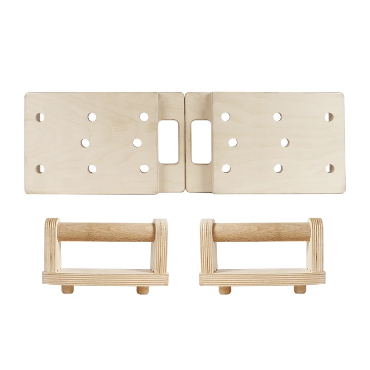 New design gym home wood push up board fitness push-up bars