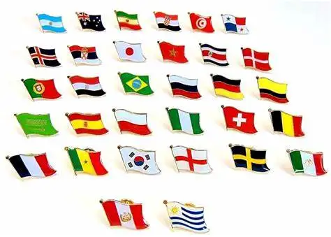 Flag Pin Custom Metal Personalizado Soft Lapel Magnetic Badge Black Nickel Plating Hard Customised Japanese Enamel Pin