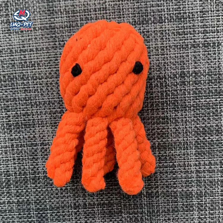 High Quality Hemp Rope Knot Toys Molar Pet Toys Rope Ball Chew Play Bite Pet Dog Toy Set Teeth Cleaning Cotton Linen 7 Piece