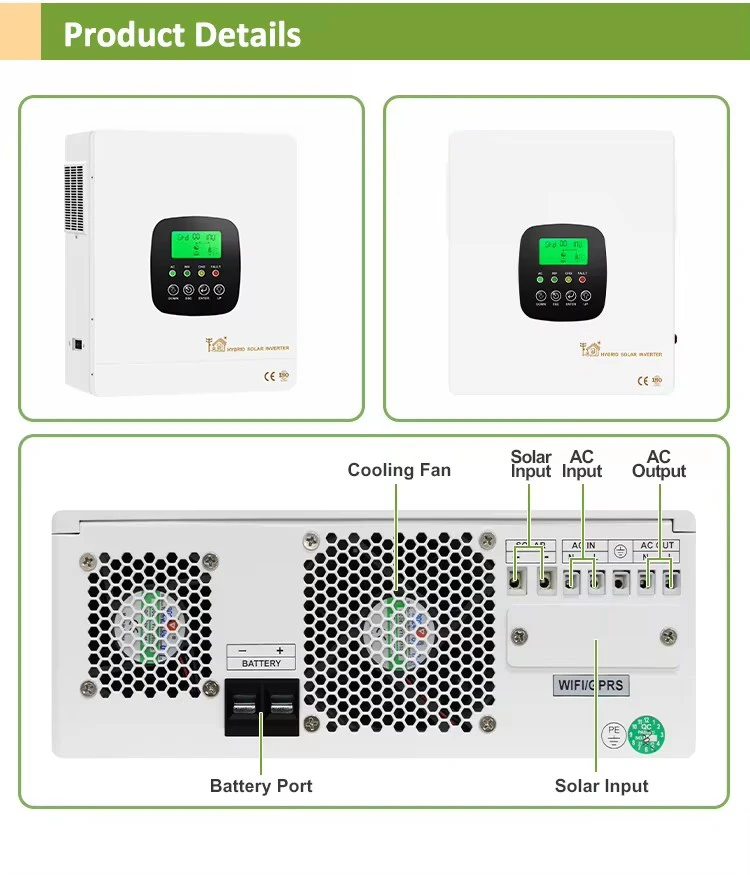 OEM Solar Panel Inverter with Single Output 5kw 6kw 8kw 10kw 12kw Inverters High-Efficiency Solar Inverter