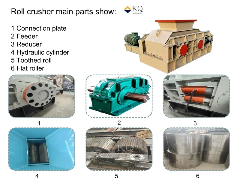 Large Capacity Sand Formation Rate 99% Crusher River Stone Sand Making Double Roller Crusher
