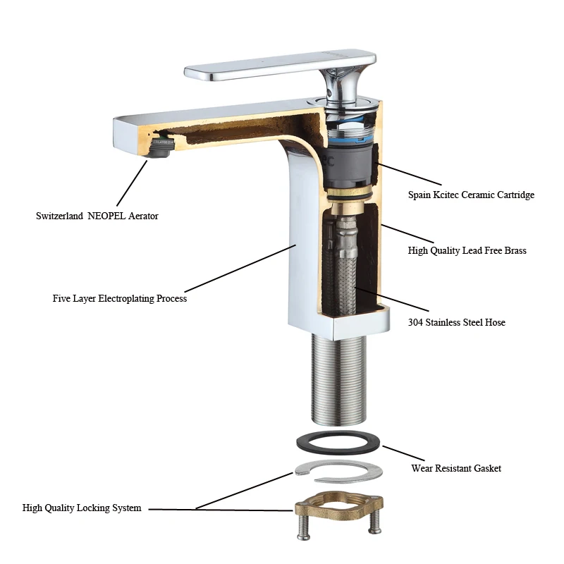 D1809 single handle water dispenser type deck mounted bath mixer tap