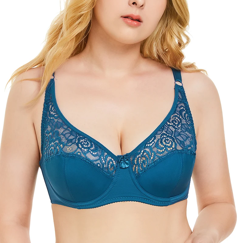 Оптовая продажа, лучший бюстгальтер с вышивкой, большие размеры, дышащий бюстгальтер с большой чашкой, нижнее белье для женщин