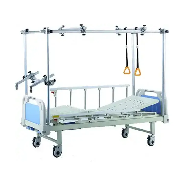 Steel Frame Adjustable Promotion Price Orthopaedics Hospital Bed Medical Multifunctional Lumbar Traction Bed