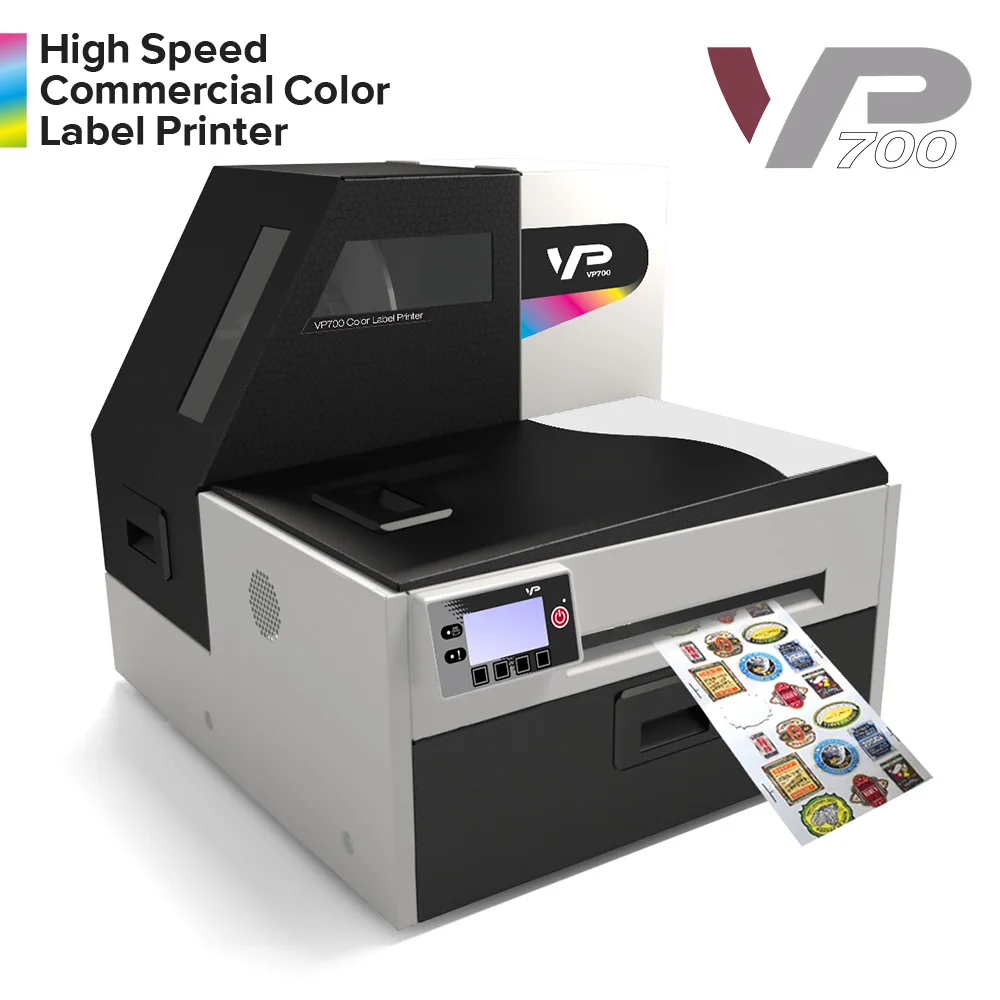  Офисный струйный принтер VP700 1600x1600 dpi машина для печати этикеток и наклеек на
