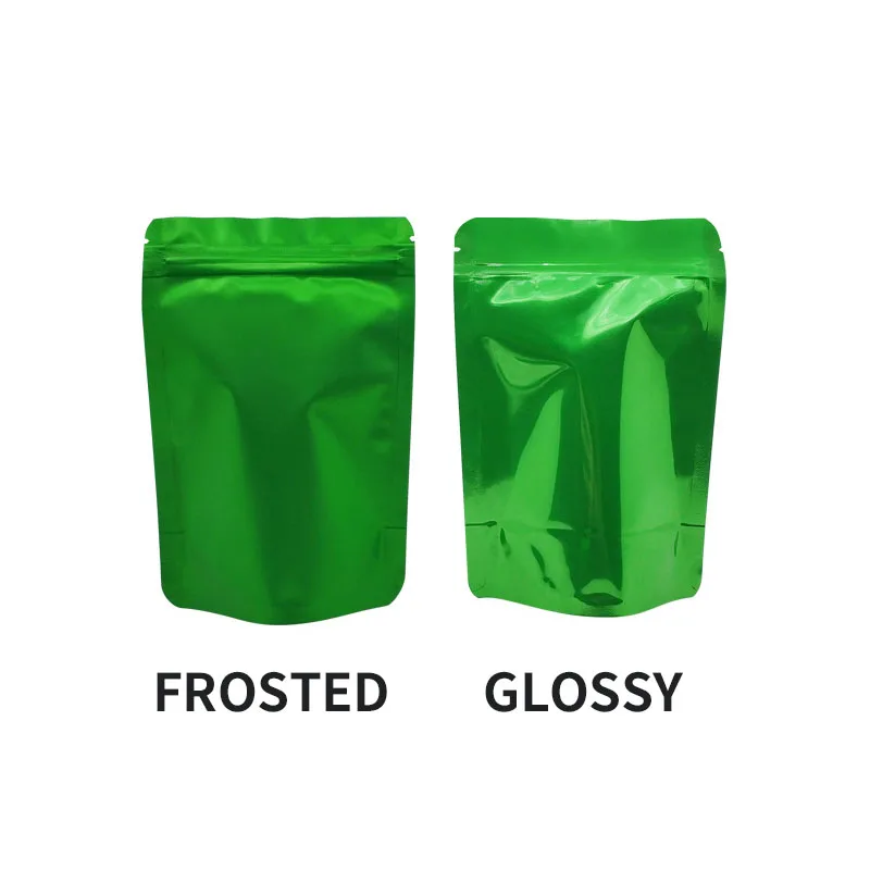 P114  8.5*13*5 cm Wholesale Price Mini Resealable Custom Tea Silver Mylar Aluminum Foil Pouch Food Packaging Bag