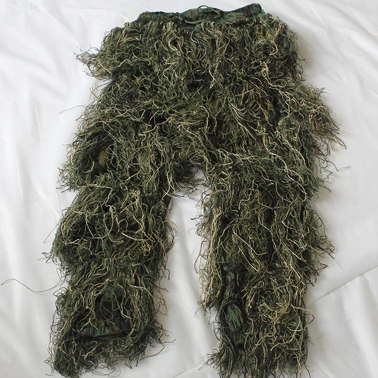  Камуфляжное пончо Ghillie с объемными листьями камуфляжная накидка невидимый костюм военный CS охотничий для леса
