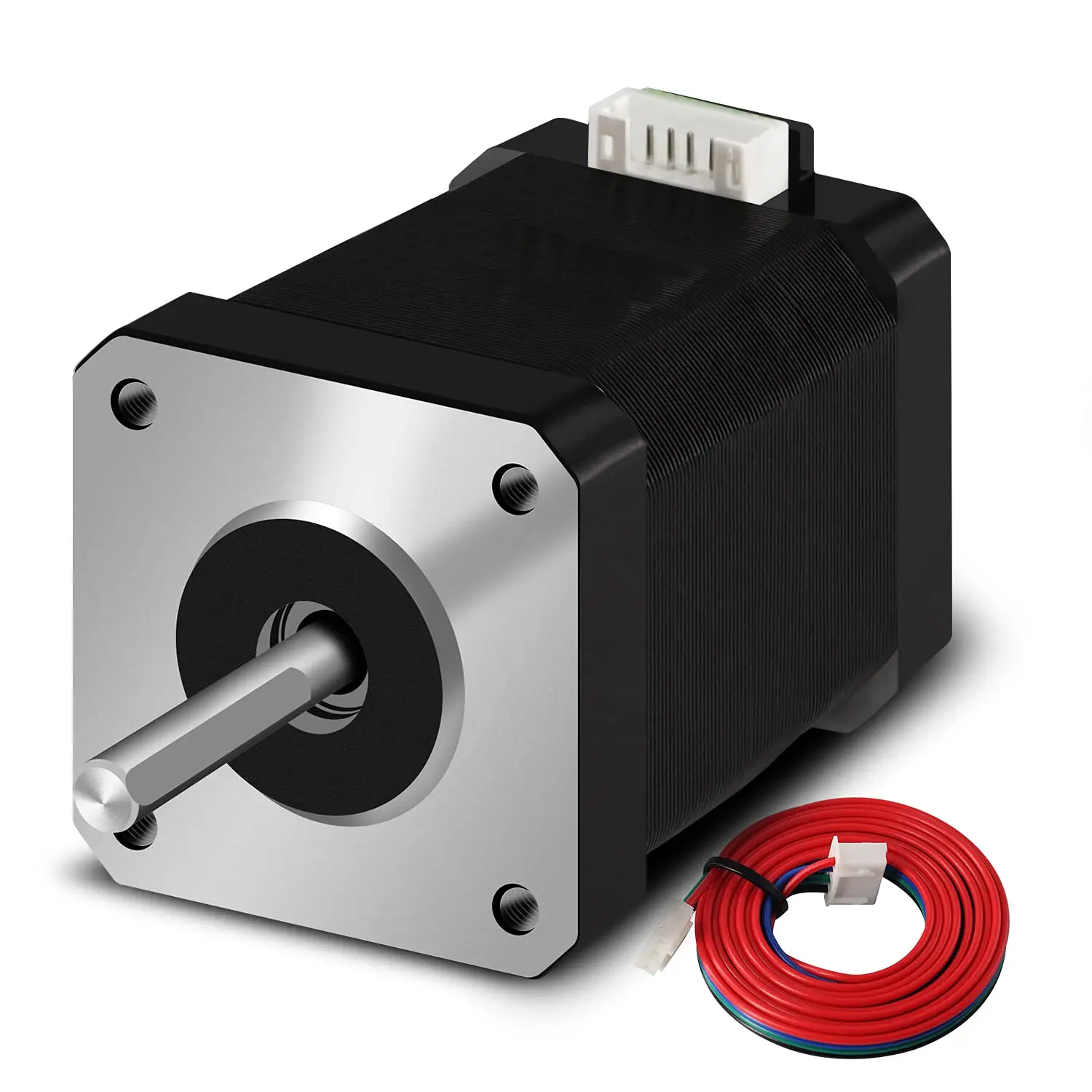 Nema 17 Stepper Motor 42x60mm 1.7A 2 Phase 4 Wires 1.8 Degrees with 1Meter Cable for 3D Printer Motors