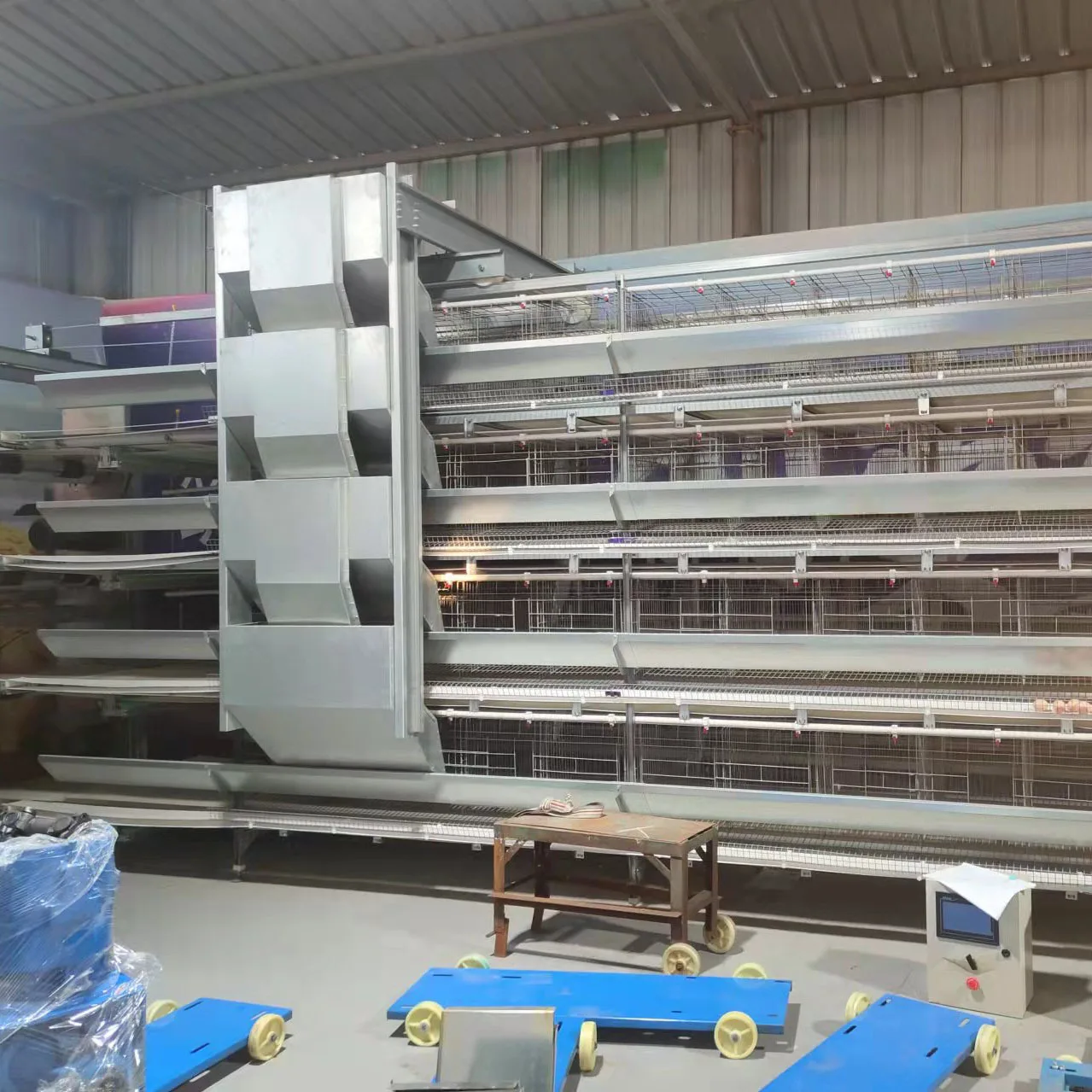 Broiler Chicken Cage System Battery Poultry A/H Type Chicken Broiler Cages For Growing Broiler