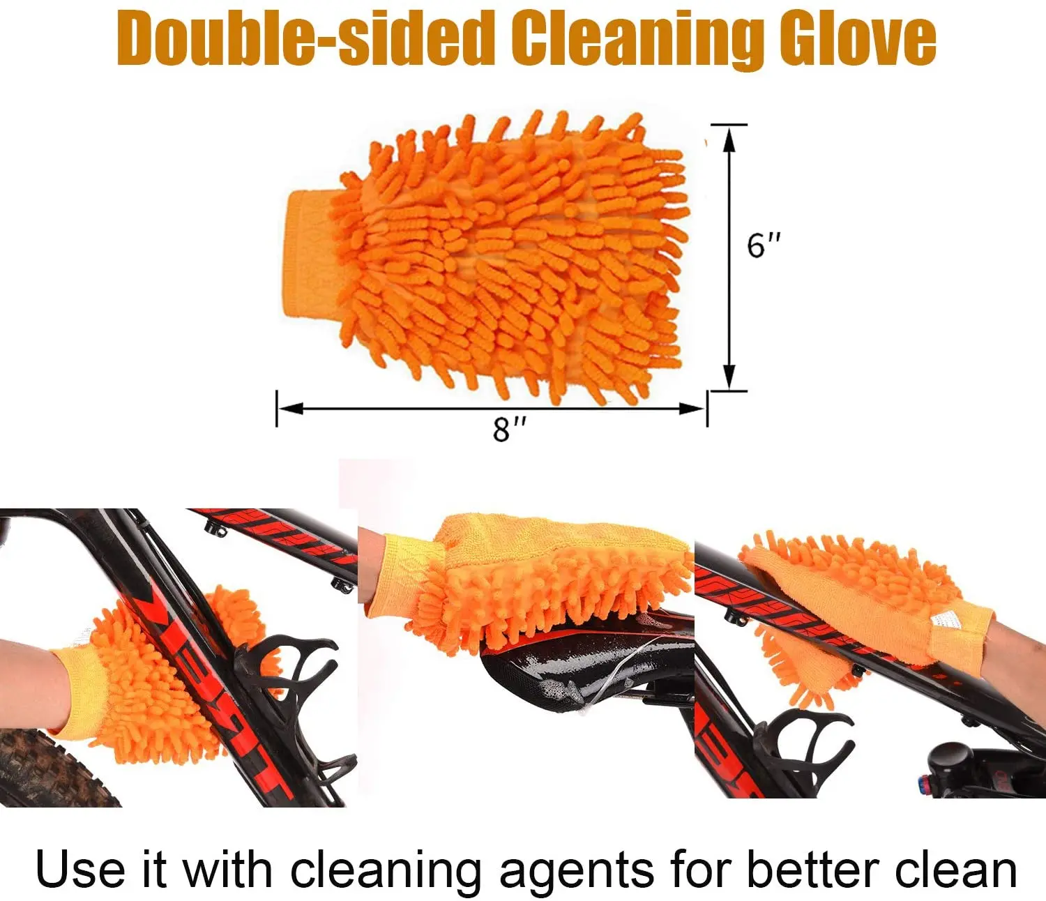TDF 6pcs Bike Bicycle Clean Brush Kit/Cleaning Tools for Bike Chain bicycle cleaning brush
