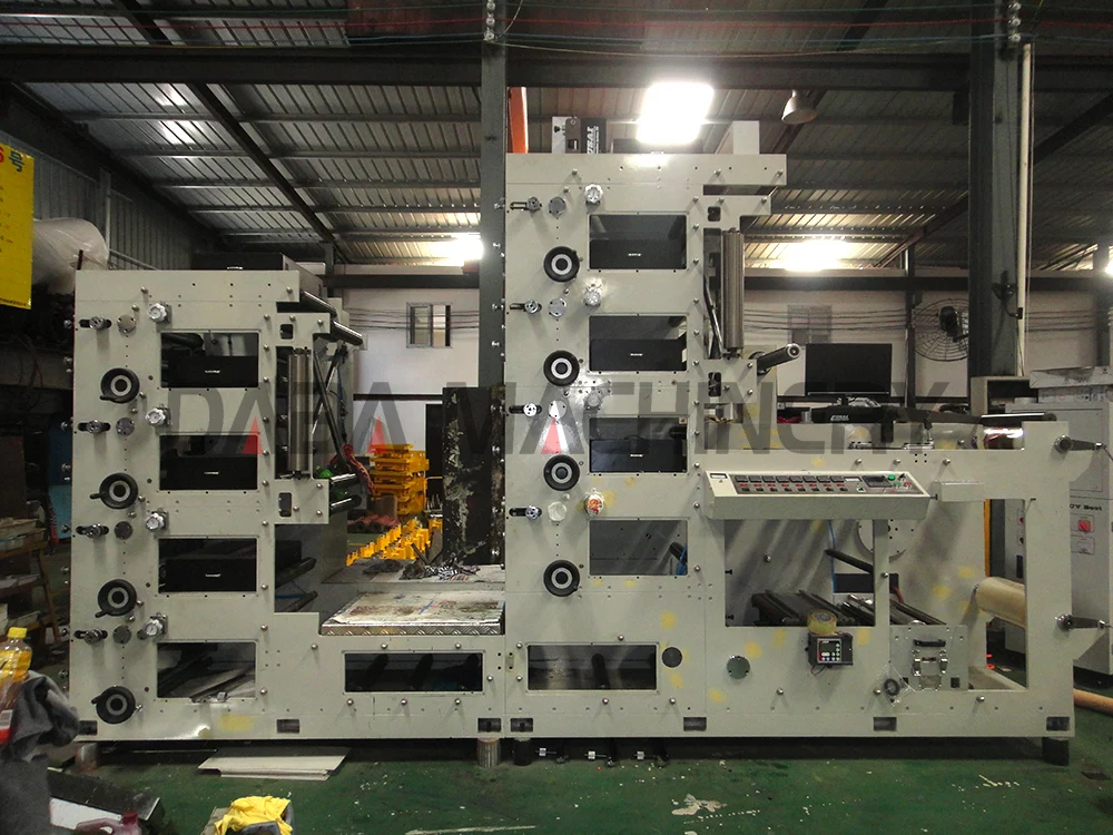 DINGYU single 1 2 3 4 5 6 7 8 colour flexo printers flexographic printing machine