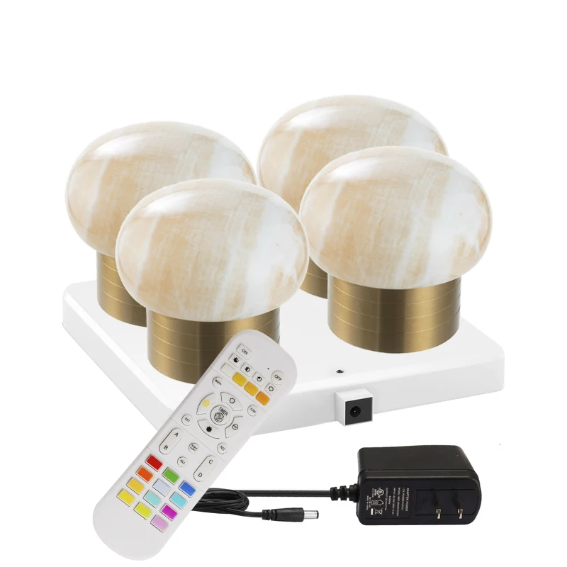 Luxury Natural Stone Travertine Rechargeable Cordless Table Lamp for Outdoor Dining Restaurant Bar LED Marble Lamp Decor