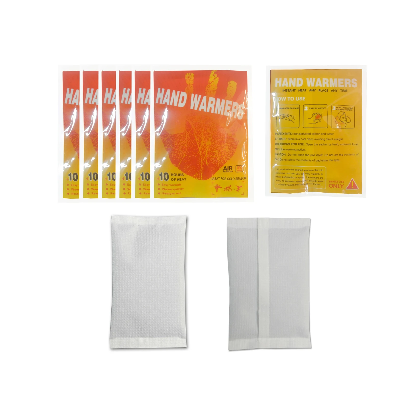 Disposable arm warmer pocket heat bag hot pack warmer patch hand and toe warmers
