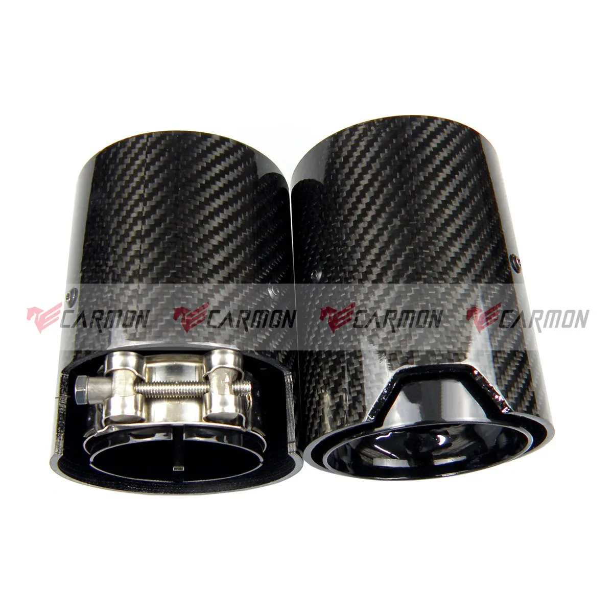 Black Coated M Performance Carbon Fiber Exhaust Muffler Tips For BMW M2 F87 M3 F80 M4 F82 F83 M5 F10 M6 F12 F13