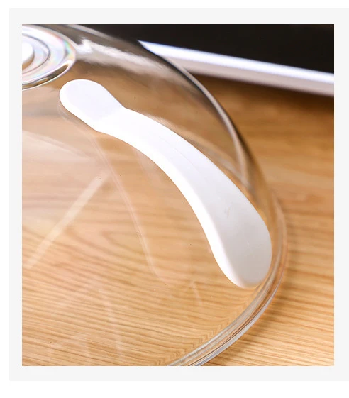Reusable environmentally safe plastic microwave food cover transparent food preservation cover