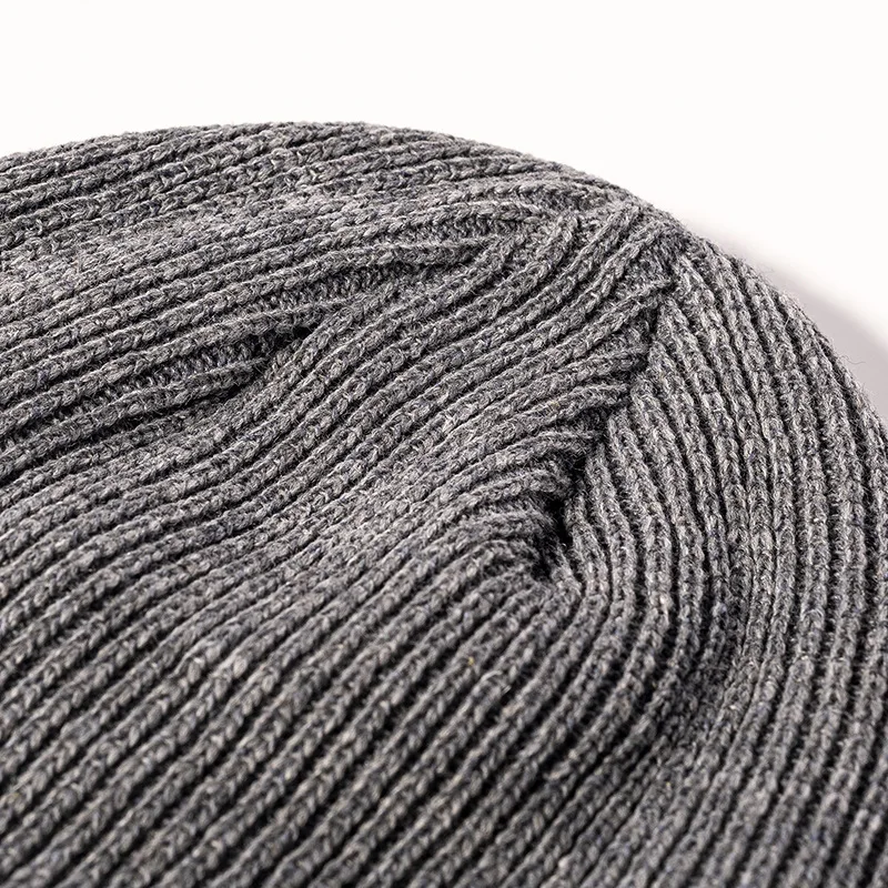 BESTELLA Hot Selling Unisex Warm Beanies Ear Protection Winter Thicken Fashion Knitted Flanged  Beanie Hat Custom