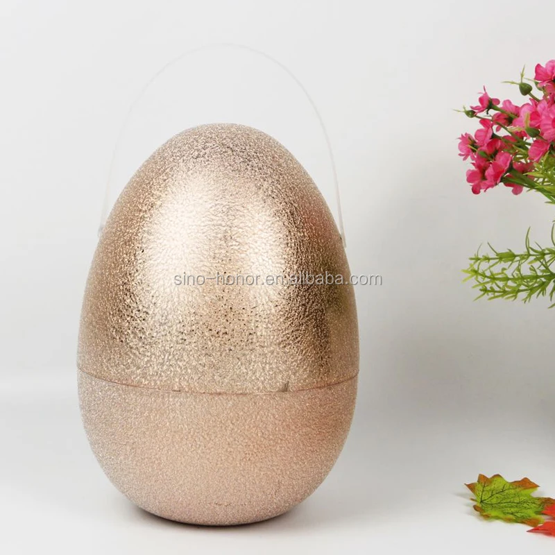 Big Large Plastic Easter Egg  with electroplating