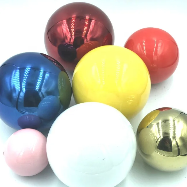 Custom Made Colors 15cm  Stainless Steel Hollow Sphere White Steel Hollow Ball M5 M6 Threaded hole