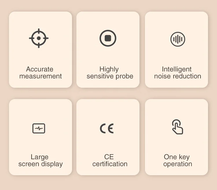 Factory Doppler fetal monitor mini fetal doppler ultrasound fetal doppler baby heart monitor for pregnancy