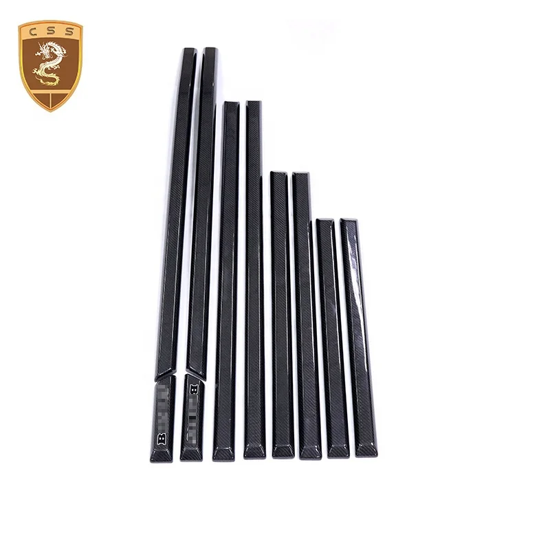 Glossy Black Carbon Fiber G500 Car Door Panel Strip Trim For Mercedes Bens G Class W463