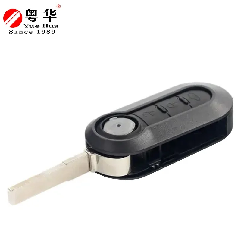3 Button Flip Folding Remote Key Shell For Fiat 500 Panda Punto Ducato Bravo Key Case Cover Car Alarm Keyless SIP22 Blade