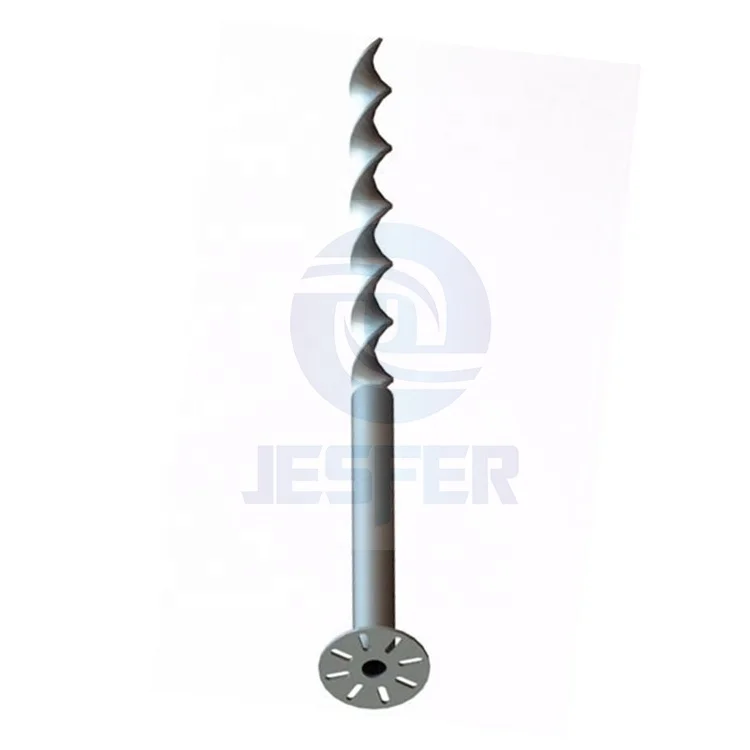 New galvanized helical anchor ground screw pile pole for Belize Sale
